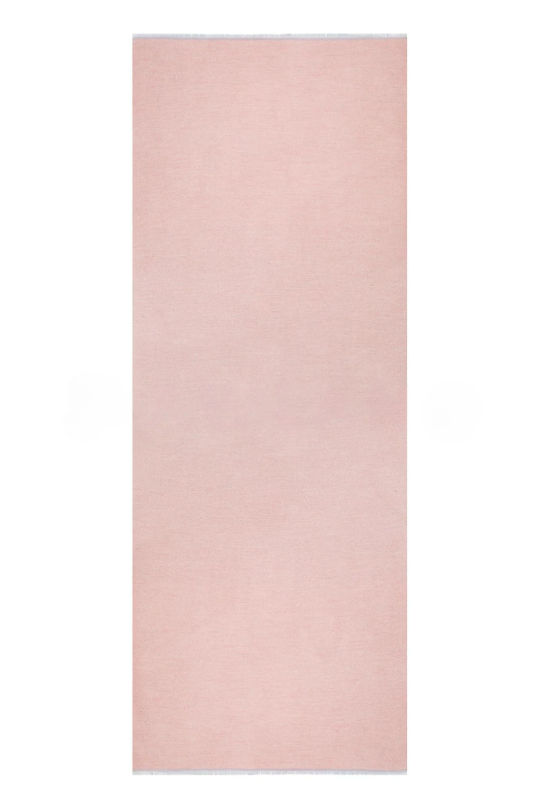 Reversible Mo-shmere Color Block Shawl - Light Pink Gray