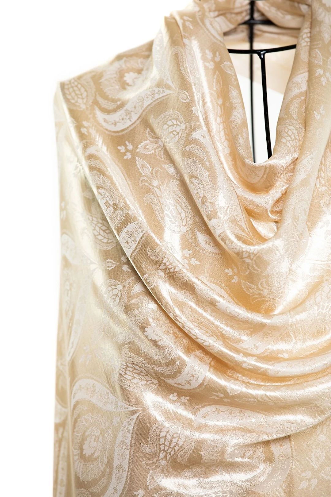 Modal Silk Scarves - Dual Tulip Gold