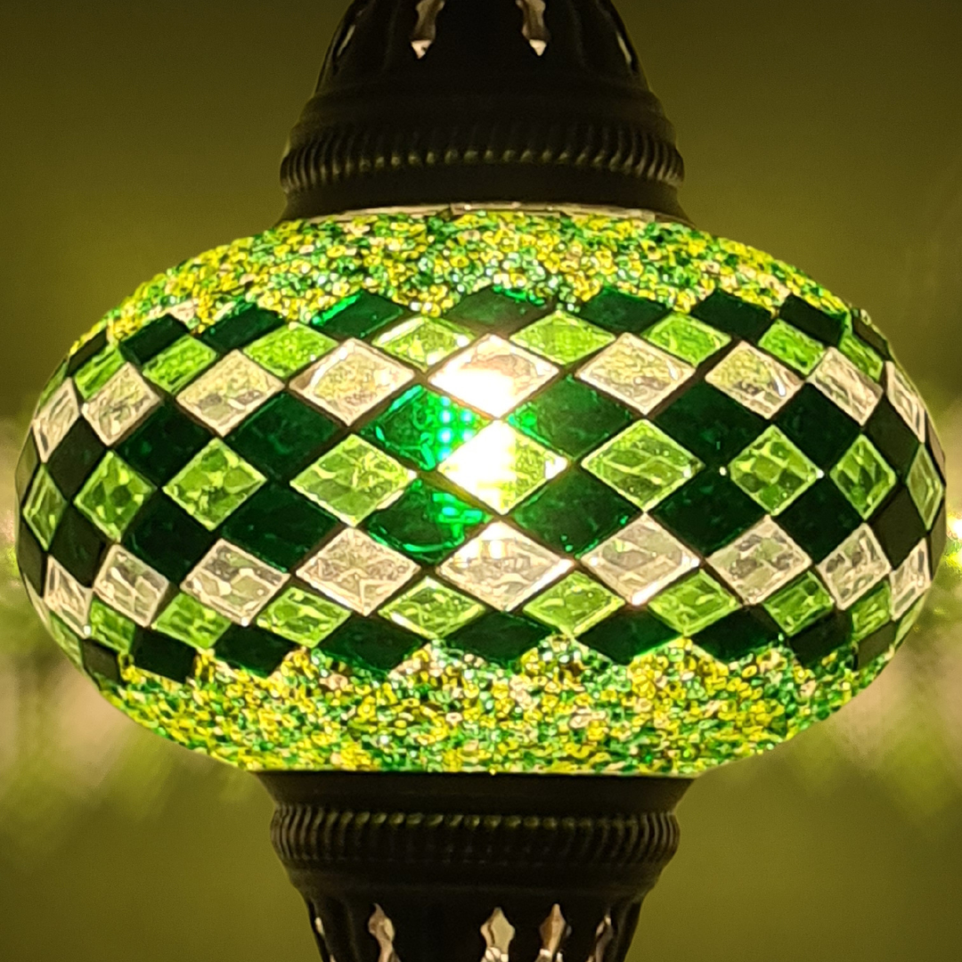 Wall Lamp Scone Base Mosaic Turkish Lamp - Medium Glass
