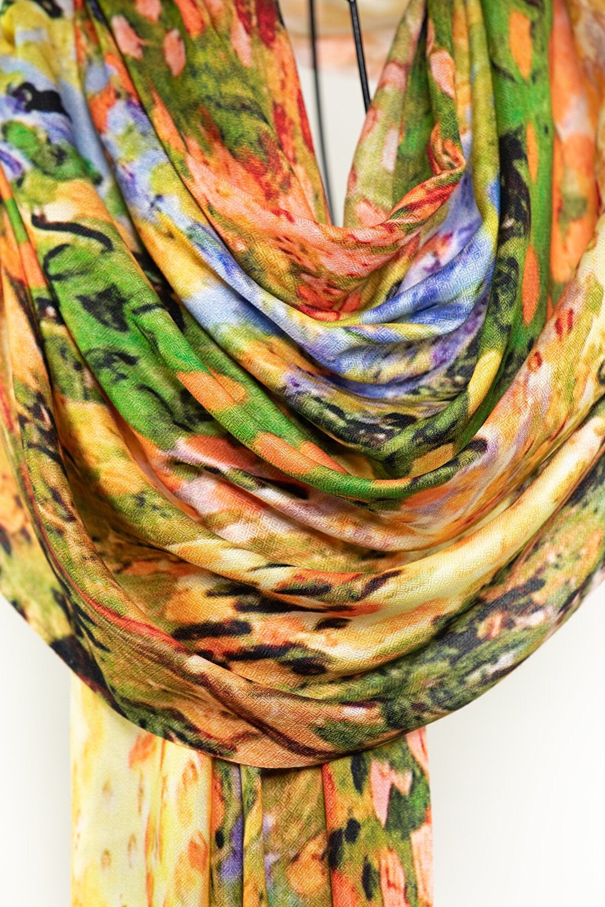 Vivid Prints Modal Silk Scarves - Sunset Fields