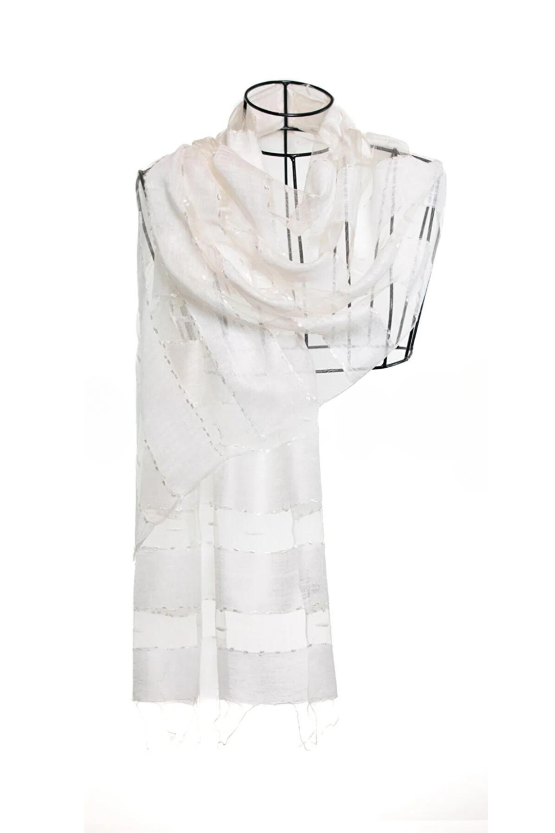 Silk Organza Sheer Uniform Colors - White