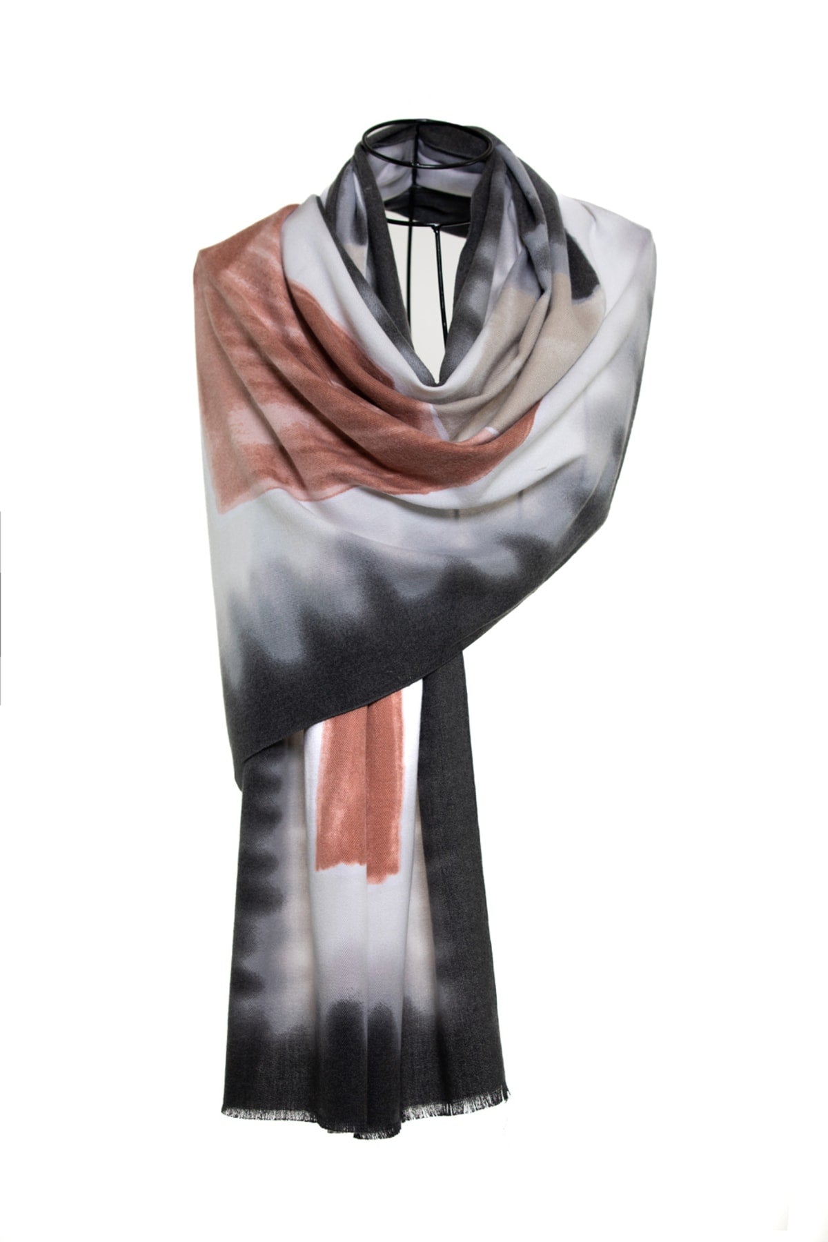 Ombre Painting Brush Strokes Scarf