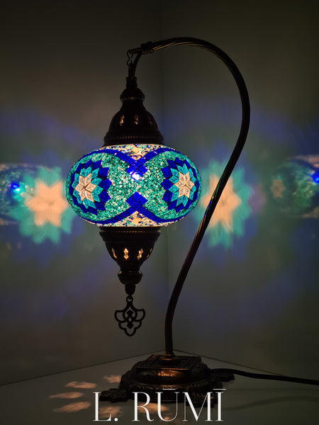 Medium Mosaic Turkish Lamp - Swan Bend Medium