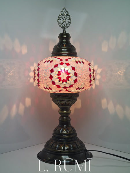 Large Table Lamp Mosaic Turkish Glass Lamp