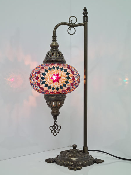 Medium Post Lamp Mosaic Turkish Glass Lamp
