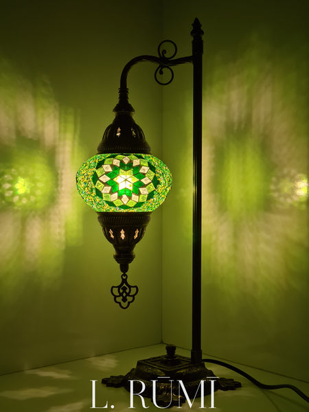 Small Post Lamp Mosaic Turkish Glass Lamp