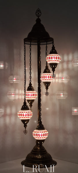 Floor Lamp 5 - Small Glass Mosaic Turkish Lamp