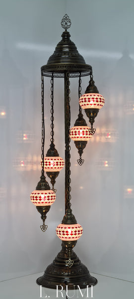 Floor Lamp 5 - Small Glass Mosaic Turkish Lamp