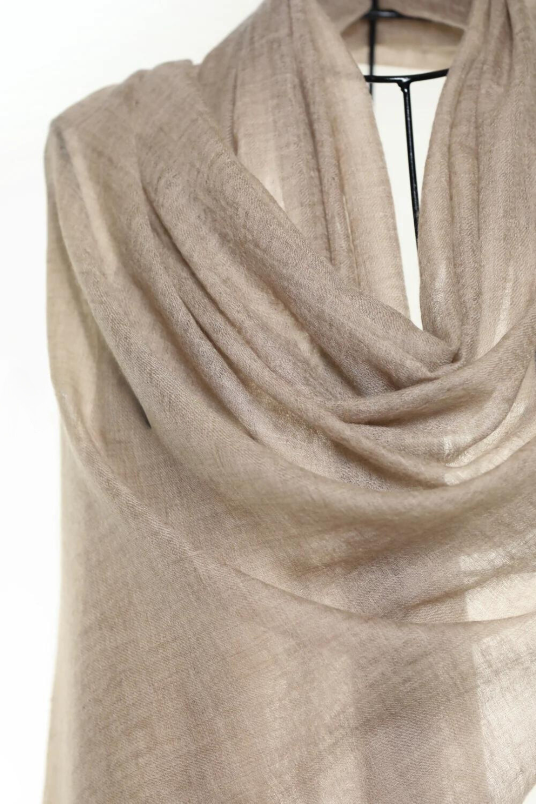Simply Sparge Micro Baby Cashmere Stole - Sepia