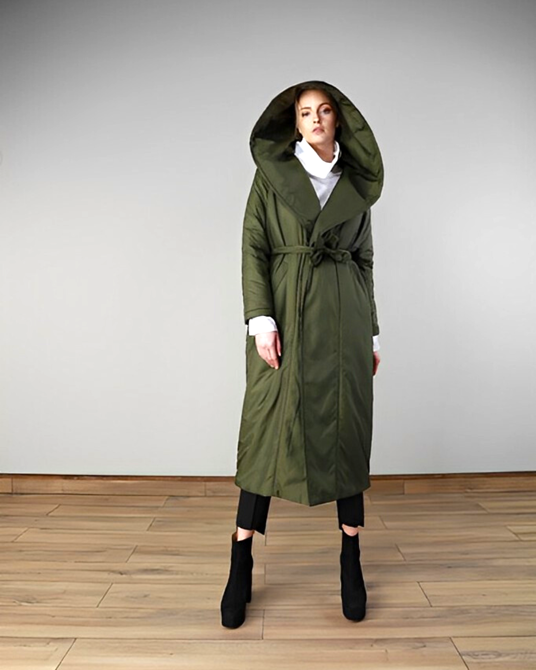 Avant-Garde Rain Coat Design 36026 - Green