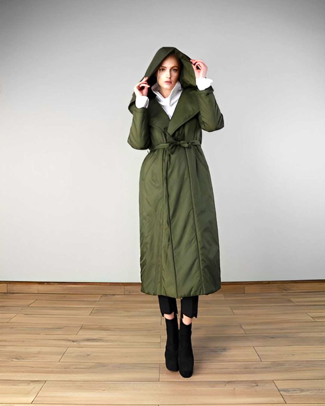 Fashion Forward Rain Coat Design 36026 - Green