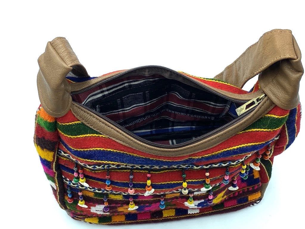 Sidebag KILIM with beads & Coins Ornaments