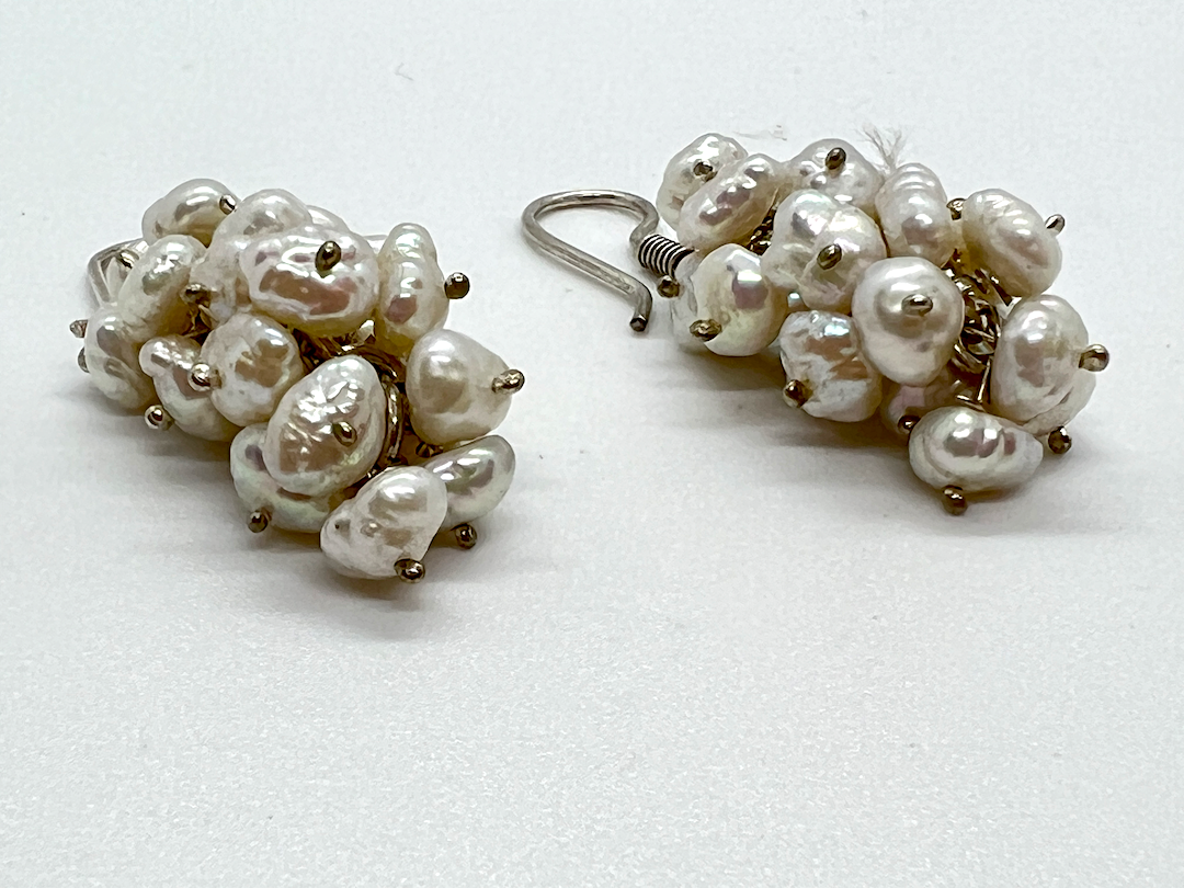 Handmade Aleppo Vintage Earring - Gathered Pearls