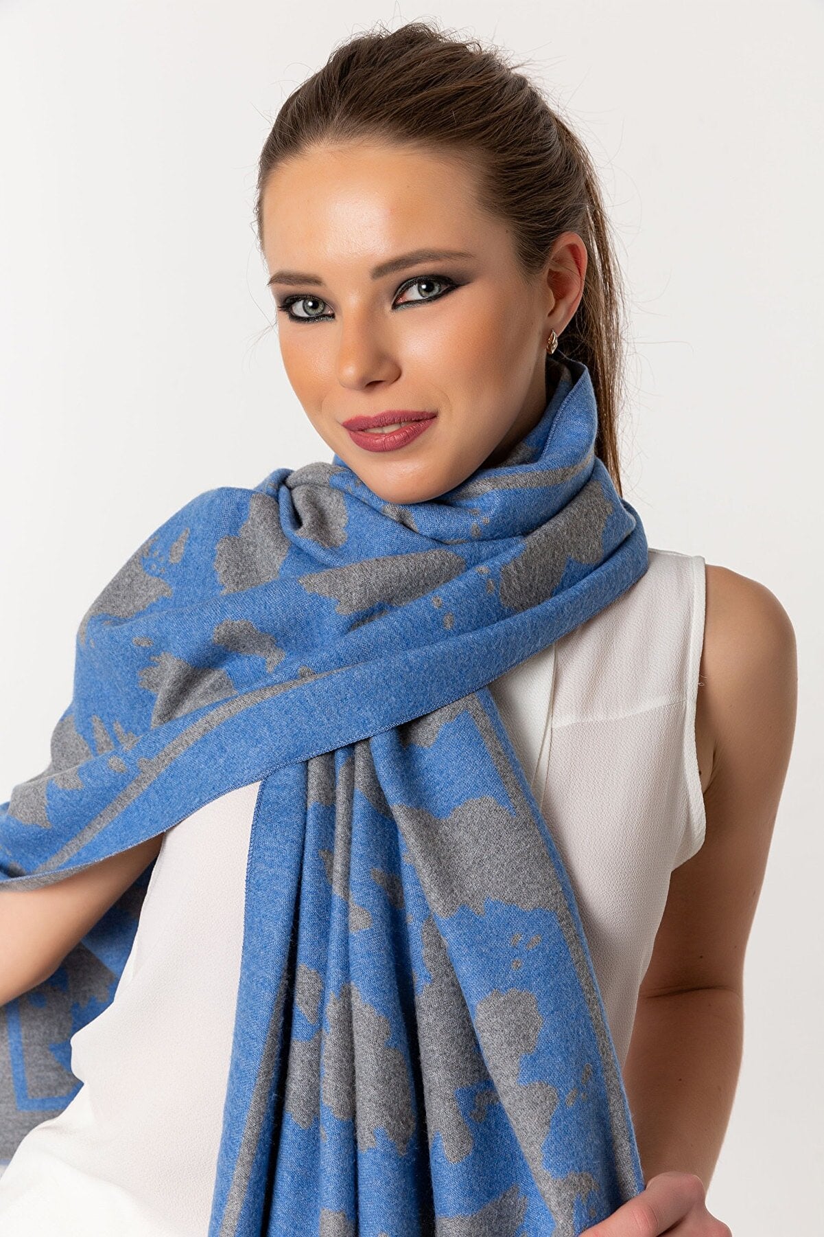 Army Print Reversible Mo-shmere Scarves