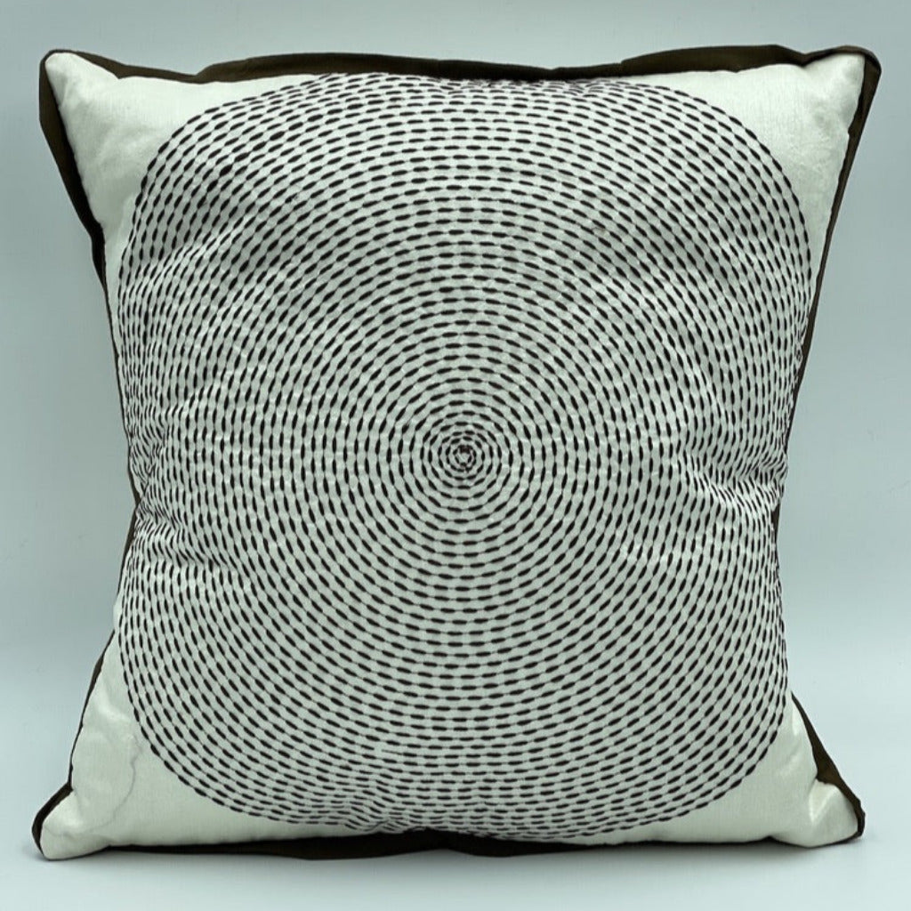 Fibonacci Circular Brown Dots Cushions Pillow