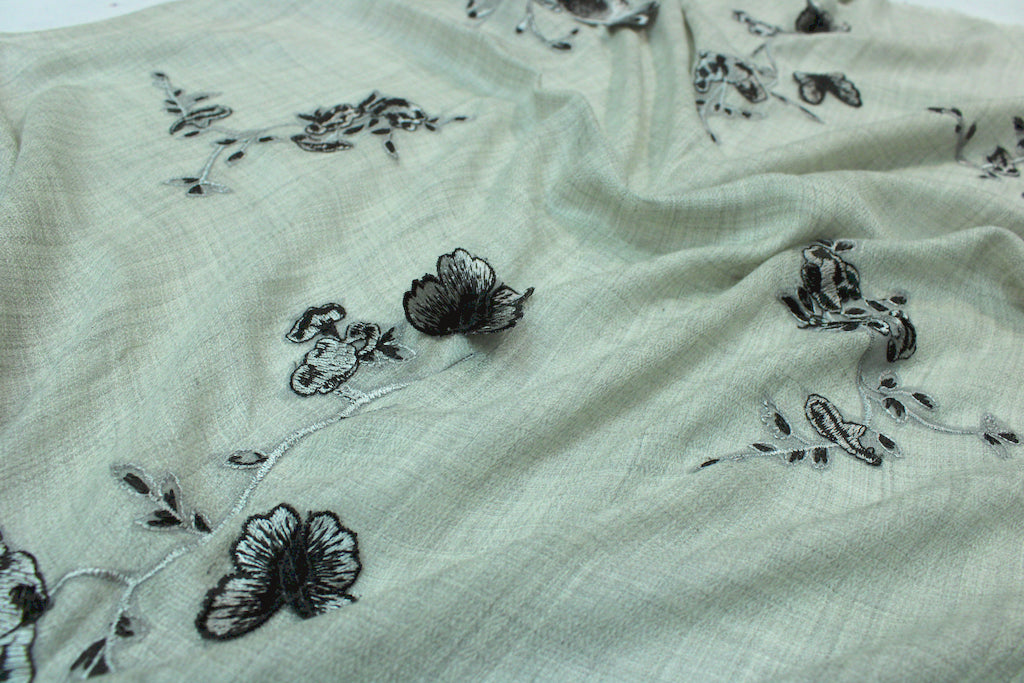 Living Butterfly Lace - Mawlana Cashmere & Silk
