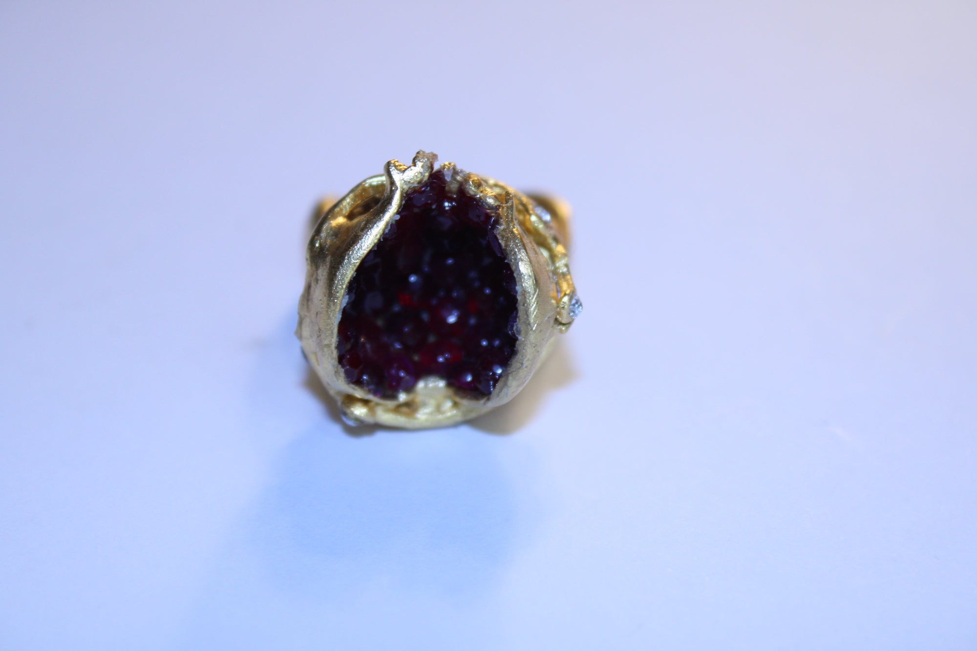 Pomegranate Garnet Ring - Mawlana Cashmere & Silk