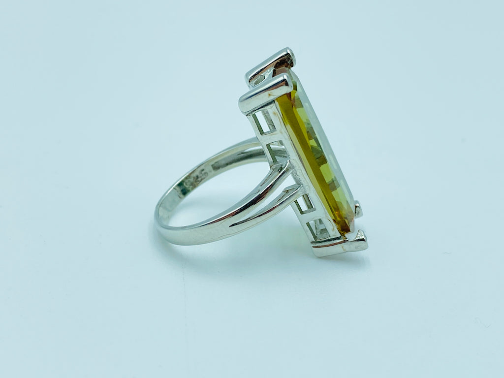 Zultanite Sterling Silver Ring - Rectangle  Ring