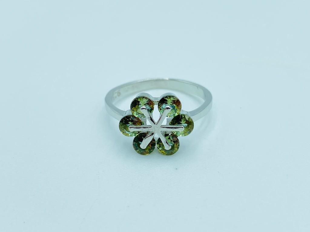 Zultanite Sterling Silver Ring - Small Flower