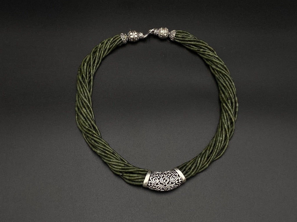 Handmade Aleppo Antique Necklaces - Jade Moon Cross