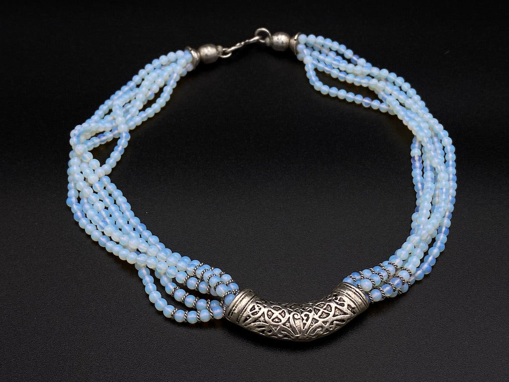 Handmade Aleppo Antique Necklaces - Moonstone Bead Moon