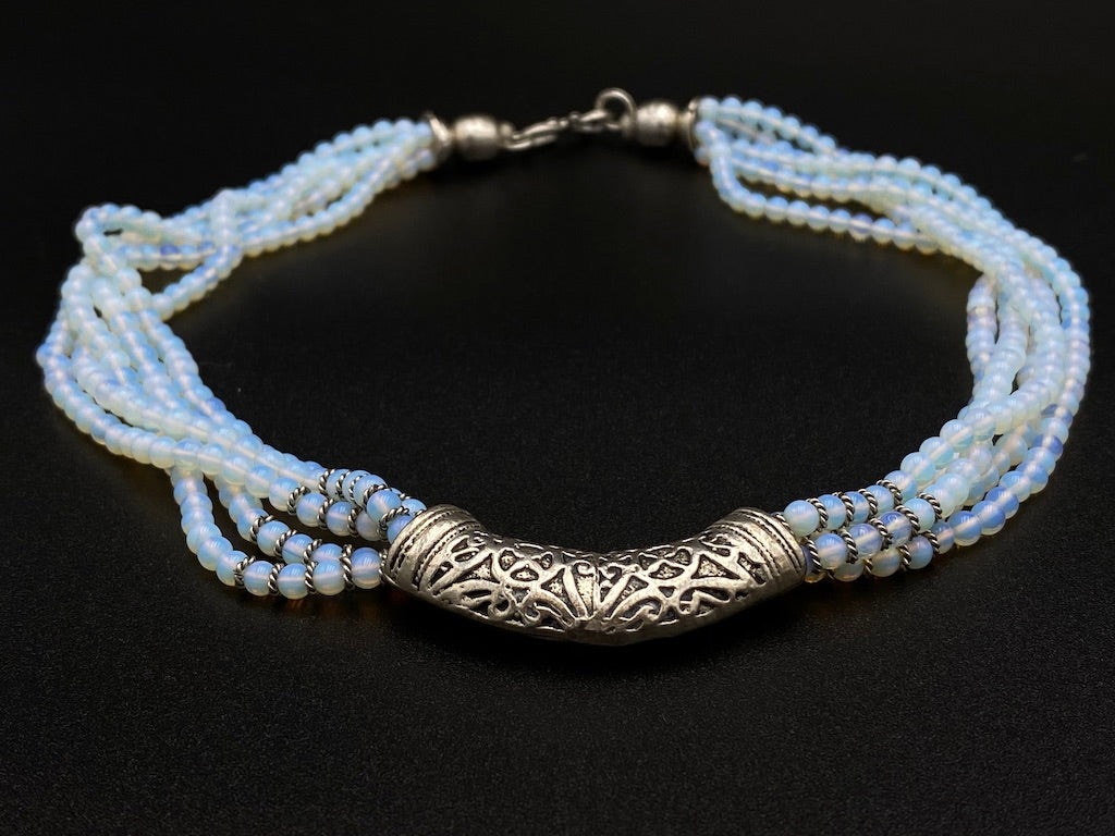 Handmade Aleppo Antique Necklaces - Moonstone Bead Moon