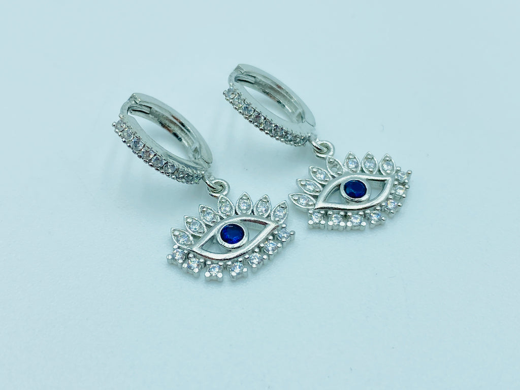 Evil Eye Modern Jewelry - Eye Lashes up Silver