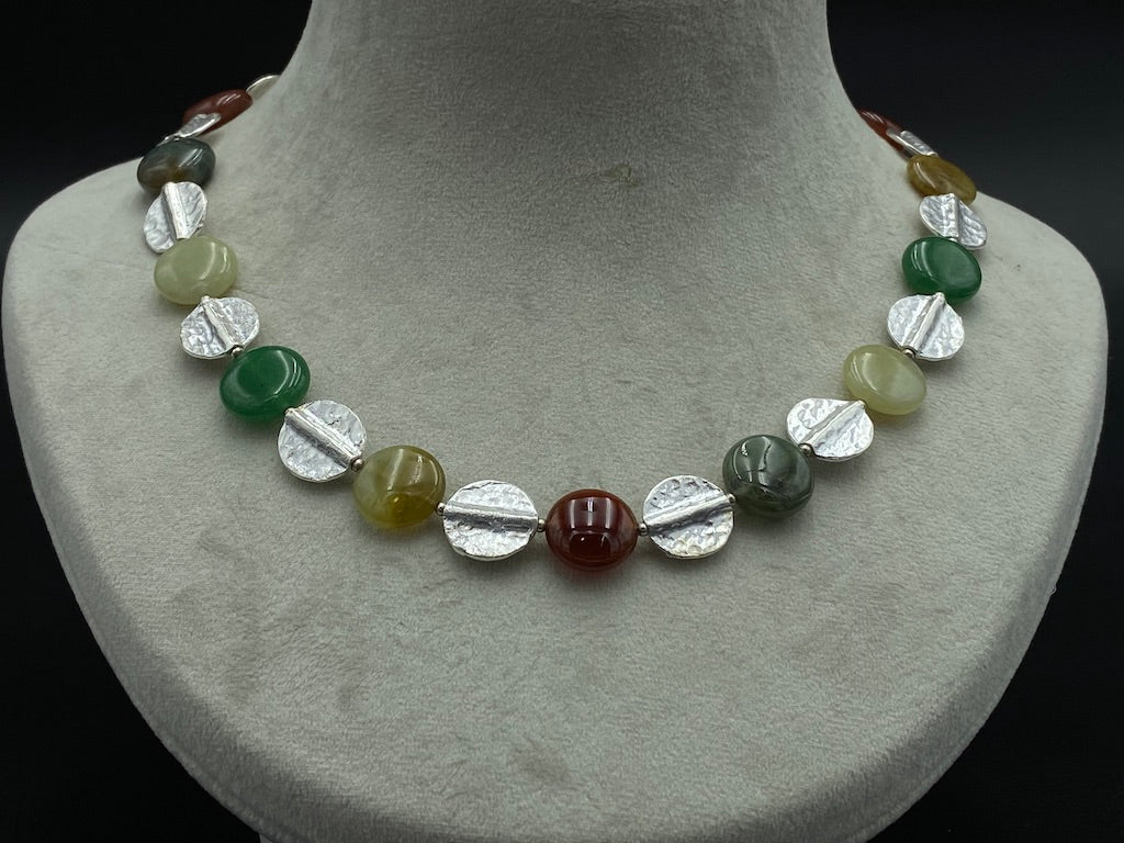 Handmade Aleppo Antique Necklaces - Tourmaline Flat Necklace