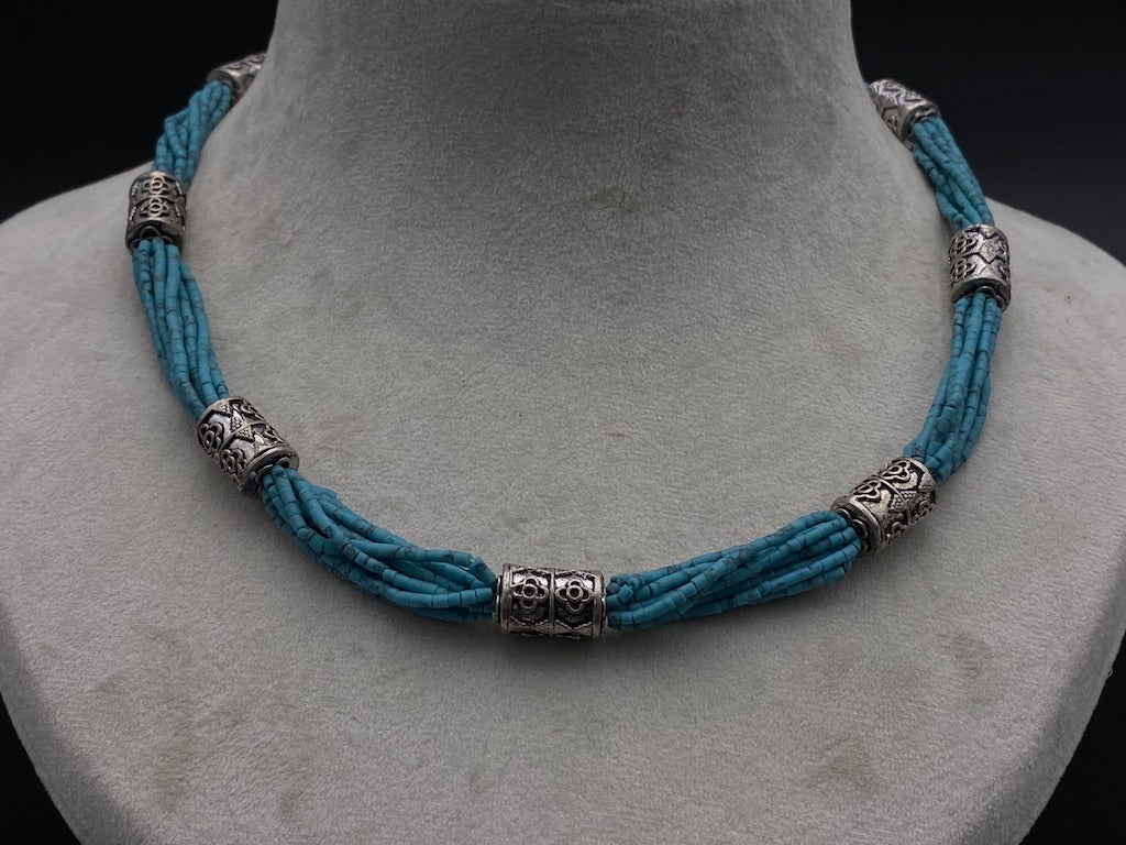 Handmade Aleppo Antique Necklaces -Byzantine Turquoise Beads