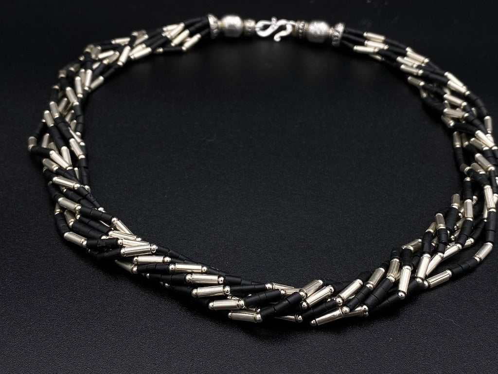 Handmade Aleppo Antique Necklaces - Onyx Silver Elegance