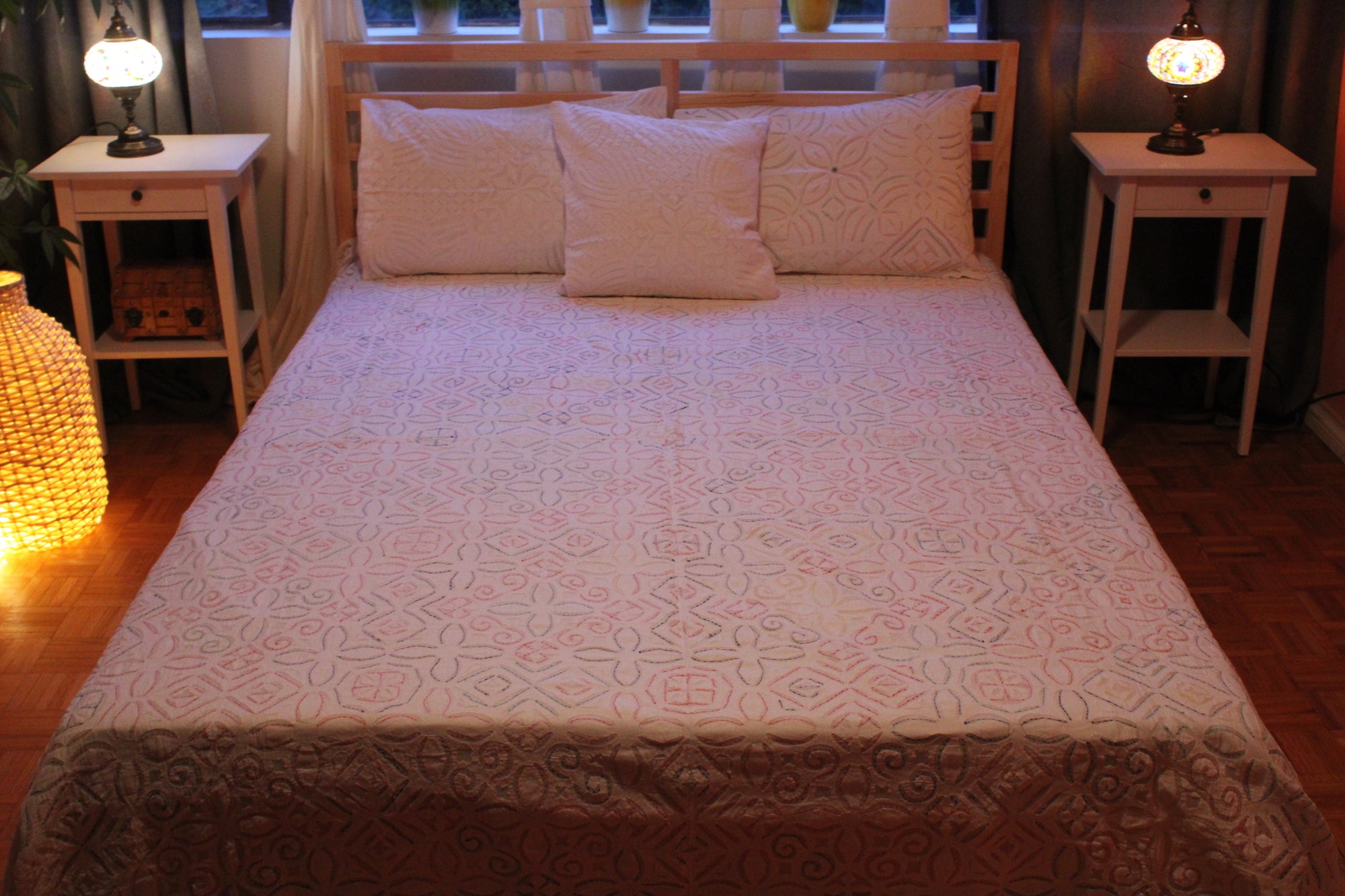 Cotton Cut Colored Set Bed Cloth (270 * 245) CM