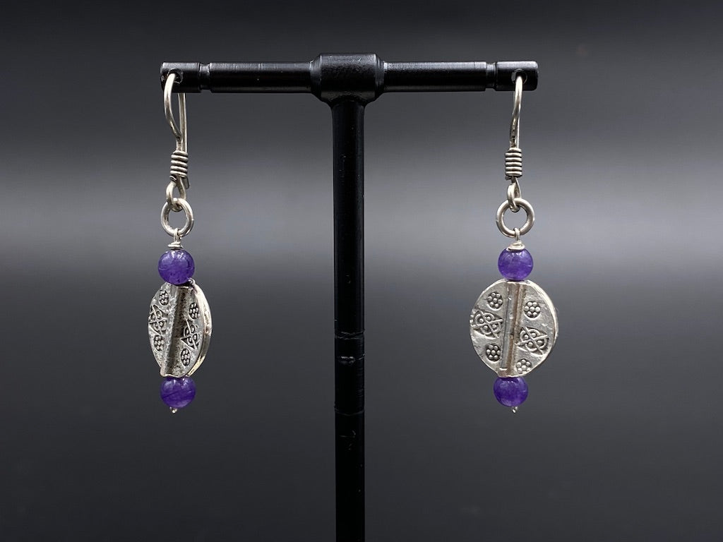 Handmade Aleppo Antique Earrings  - Light Earrings with Crystals