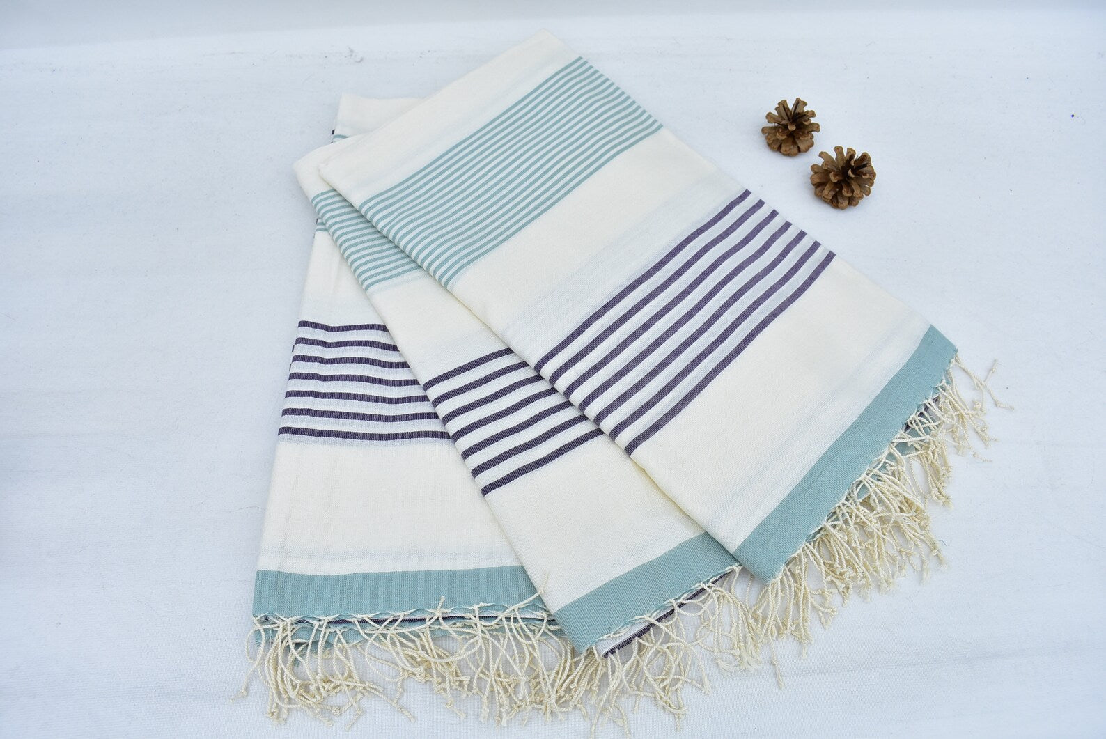 Beach Towel Handmade Cotton Viscose Turkish Towel - 190 CM X 90 CM