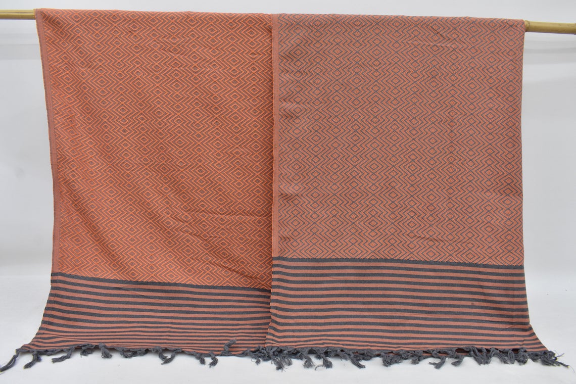 Organic Turkish Cotton Blanket - Beach or Bed - Multiple Colors
