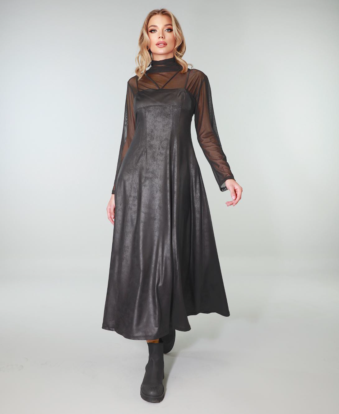Fashion Forward Blouse Design 18000 Tulle - Black