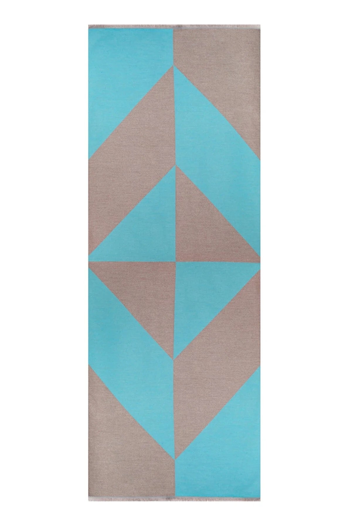 Symmetric Mo-shmeres Triangles Dual Tone - Turquoise Taupe