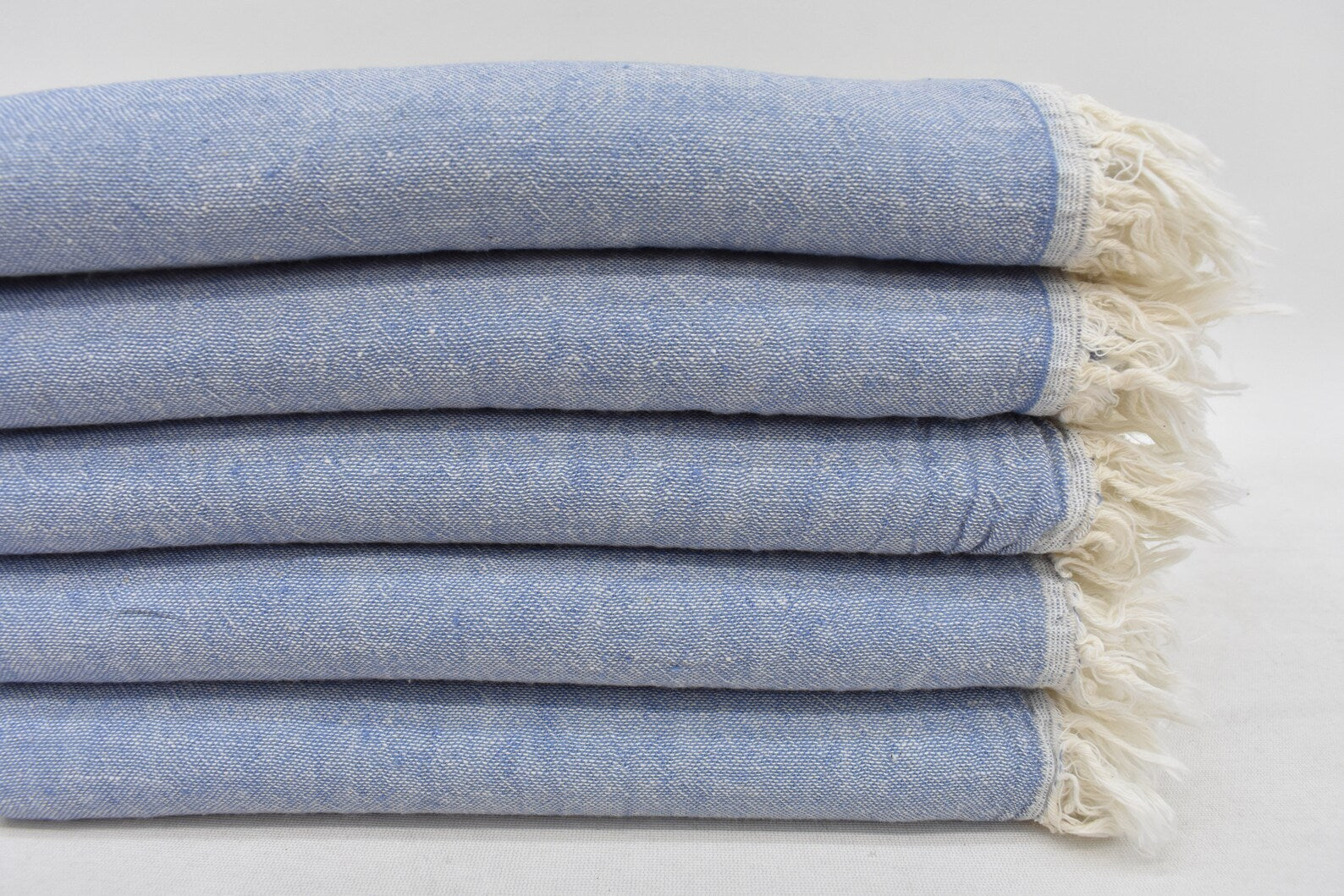 Dish Towel Organic Turkish Towel Mint Blue - 100 CM X 60 CM