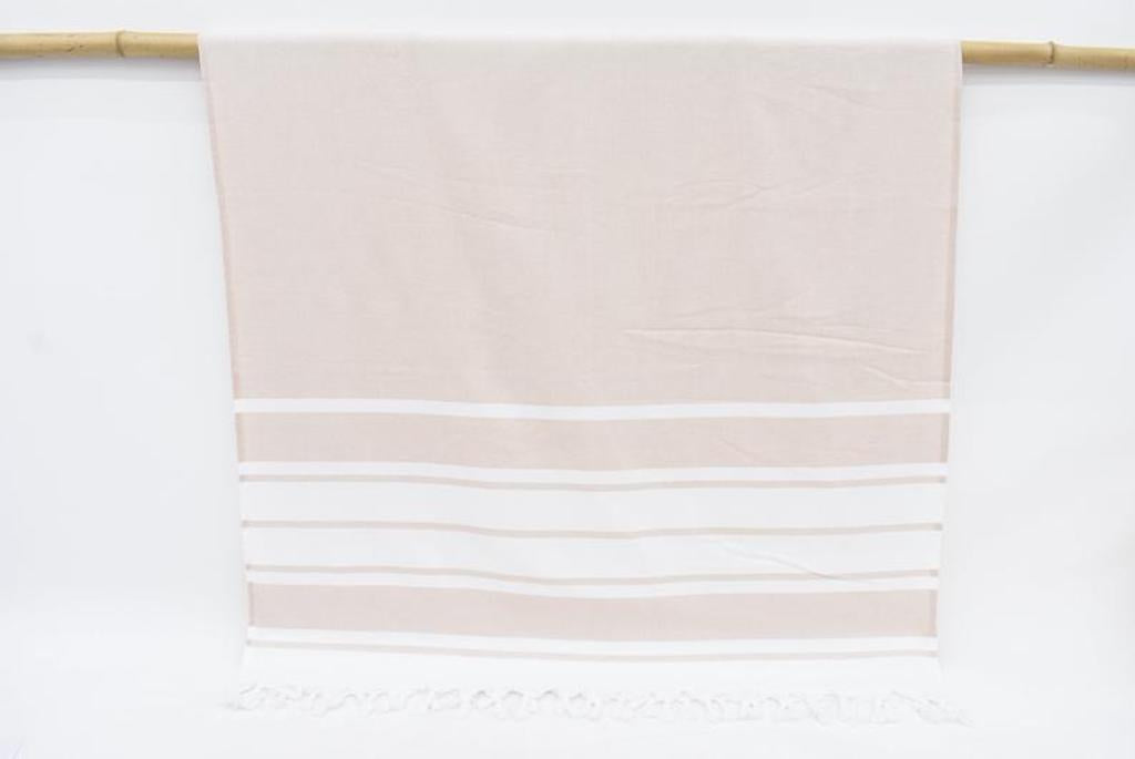 Handmade Peach Terry Towel Organic Turkish Towel - 180 CM X 100 CM